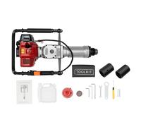 Fridgestea 2-Stroke Petrol Post Driver 1300-3000BPM, 52CC Air Cooling Handheld Driver Fence Pounder with Carry Case, Fence Post Rammer for Picket Fencing on Farms, Gardens and Ranches