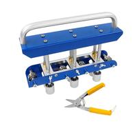 Fridgestea 3-Station Edge Roller Bender - Professional Manual Sheet Metal Bender for 0-90° Edges | Metal Bending Tool with V-Shaped Rollers for Steel, Aluminium, Copper & Roofing (0.3-1mm,13-130mm)