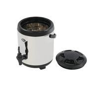 Fridgestea 6L Catering Urn Insulated Beverage Dispenser with Faucet | Hot Water Urn, Stainless Steel Thermal Drinks Server for Home & Parties, 1.32Gal Capacity, Hot/Cold Retention, Foldable Stand