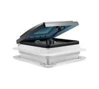 Fridgestea Caravan Roof Vent Fan with LED Light, 12V Ultra Quiet RV Camper Van Motorhome Skylight Vent Roof Ventilation Fan, 28x28cm