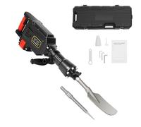 Fridgestea Electric Tree Digger, 1700W Portable Demolition Jack Hammer, Multifunctional Garden Digging Machine, Concrete Breaker with Shovel and Point Chisel, 220-240V