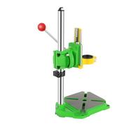Fridgestea Universal Bench Drill Press Stand, 90° Clamping Head, Pillar Drill Stand with Adjustable Height, Adjustable Electric Table Holder, Dovetail Guide Design, high-Precision Scale, Green