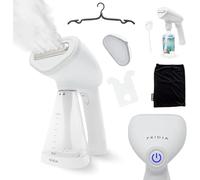 Fridja Powerful Handheld Clothes Steamer, 1500W Portable Hand Held Garment Steam Iron for Fabric, Perfect for Home and Travel f10 (White)