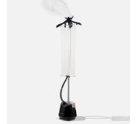 Fridja F1200 Clothes Steamer Pro - Powerful 2200W, 3L Tank, Dual Steam, Matt Black, For Clothes, Curtains And All Fabrics