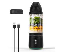 Powerful 240W Portable Blender, USB-C Rechargeable, Leakproof & Compact | 700ml BPA-Free Bottle, 6-Leaf Serrated Blades, Perfect for Smoothies, Protein Shakes, Ideal for Travel, Gym - Fridja F500