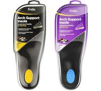 Frido Rigid & Semi Rigid Arch Support Insole for Men & Women, Insoles for Flat Feet, Relieves Feet Pain & Plantar Fasciitis, Orthotic Inserts, Trimmable Shoe Inserts, Large 9-11 UK, Pack of 2 Combo