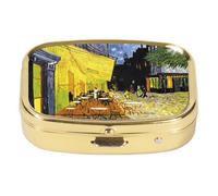 Fridolin 18241 Van Gogh Night Cafe 5.1 x 3.6 x 1.8 cm Multi-Coloured Metal Glasses Case