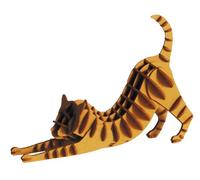 Fridolin 3D Paper Model - Cat Red-Brown