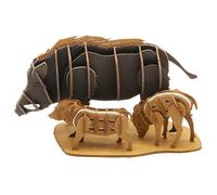 Fridolin 3D Paper Model Wild Boar