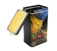 Fridolin Van Gogh: Cafe de Nuit 19403 Metal Storage Jar/Coffee Tin with Swing Top Volume Approx. 1.4 Litres