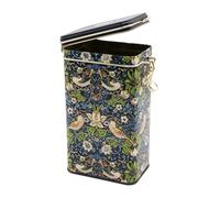 Fridolin William Morris 19397 Storage Jar/Coffee Tin with Clip Closure Volume Approx. 1.4 Litres - William Morris: Strawberry Thief
