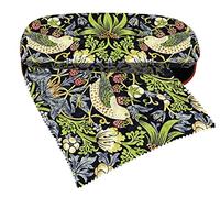 Fridolin William Morris Strawberry Thief Glasses Case Set with Glasses Cleaning Cloth, Colourful, One Size