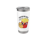 Fried and Prejudice Funny Food Pun Stainless Steel Insulated Tumbler