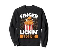 Fried Chicken Finger Lickin Legend Chicken Wings Lover Sweatshirt