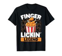 Fried Chicken Finger Lickin Legend Chicken Wings Lover T-Shirt