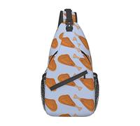 Fried Chicken Legs Pattern Sling Bag Hiking Daypack Crossbody Shoulder Backpack Travel Chest Pack for Men Women