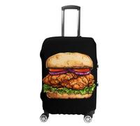Fried Chicken Sandwich Fast Food Suitcase Cover Washable Luggage Protective Covers Travel L