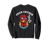 Fried Chicken Smoking Weed Stoner Cannabis Marijuana 420 Day Sweatshirt