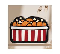(Fried chicken thighs, 50x80cm19.7x31.5in) Diatom cushion foot pad cartoon absorbent hamburger toilet non-slip floor mat