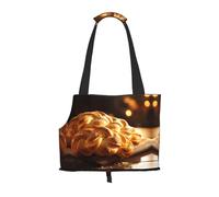 Fried Dough Twist Printed pet Shoulder Bag - Foldable Design, Small cat and Dog Travel Bag