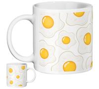 Fried Egg Gift Mug | Fried Egg Tea or Coffee Mug, Novelty Funny Fried Egg Gift for Anyone Who Loves Fried Eggs