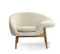 Fried Egg Right Armchair Sheepskin Moonlight