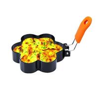 Fried Egg Ring | Non-Stick Stainless Steel Kitchen Gadgets - Flower Star Shaped Ring Egg Shaper | for Home Camping Commercial Breakfast Pancake Sandwich Burger