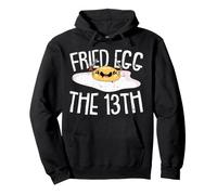 Fried Egg The 13Th Lazy Halloween Costume Funny Pun Humor Pullover Hoodie
