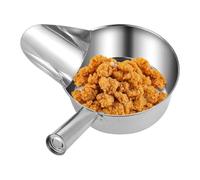 Fried Food Scoop - Serving Food Scoop Stainless Steel Shovel | Stirring Cooking Meal Preparation Tool with Duckbill Spout for Sugar Candy Salt Sauce Popcorn Rice