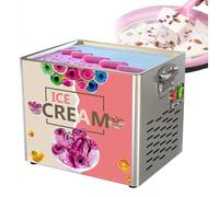 Fried Ice Cream Roll Machine, Stainless Steel Commercial Rolled Ice Cream Maker, for Making Ice Cream, Yogurt, Ice Cream Rolls