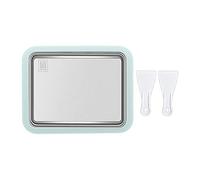 Fried Yogurt-Machine Household Ice Maker Children Homemade-Fruit Ice Cream Plate Cute Kids Fried Tray Pan Homemade-frozen Dessert Machine Manual Cream-mixer Portable Yogurt-maker Stainless Steel