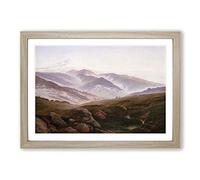Friedrich Caspar David Memories of The Giant Mountains Framed Print | A2 Oak Framed Wall Art | Ready to Hang | Modern Landscape Picture | Living Room Bedroom Lounge Office