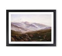 Friedrich Caspar David Memories of The Giant Mountains Framed Print | A2 Oak Framed Wall Art | Ready to Hang | Modern Landscape Picture | Living Room Bedroom Lounge Office