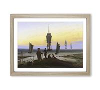Friedrich Caspar David The Stages of Life Classic Painting Framed Print | A4 Oak Framed Wall Art | Ready to Hang | Classic Historical Picture | Living Room Bedroom Lounge Office