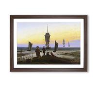 Friedrich Caspar David The Stages of Life Framed Wall Art Print A2 Walnut
