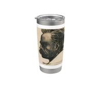 Friedrich Nietzsche ECCE Homo Philosopher Philosophy Thinker Stainless Steel Insulated Tumbler