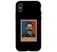 Friedrich Nietzsche German Philosopher Retro Portrait Case for iPhone X/XS