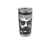 Friedrich Nietzsche Nietzscheanism Funny Pop Art Philosophy Stainless Steel Insulated Tumbler