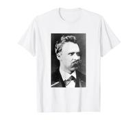 Friedrich Nietzsche Philosopher Philosophy Thinker Morality Value Graphic T-Shirt, Men, White, L