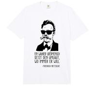 Friedrich Nietzsche Philosophy German Philosopher Comfort Colors Adult Heavyweight T-Shirt