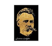 Friedrich Nietzsche Poster Portrait Art Canvas Poster Bedroom Decor Landscape Office Room Decor Gift 08x12inch(20x30cm)