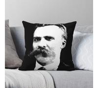 Friedrich Nietzsche Square Pillowcase Polyester Linen Velvet Pattern Zip Decorative Pillow Case Bed Cushion Cover