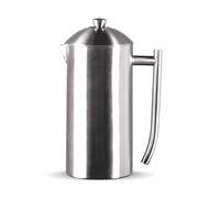 frieling 0143 French Press Double-Walled Stainless Steel Matt Brushed 23 fl.oz Approx. 680 ml with Patented Double Sieve
