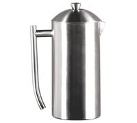 Frieling 0144 French Press Double-Walled Stainless Steel Matt Brushed 36 fl.oz Approx. 1065 ml with Patented Double Sieve