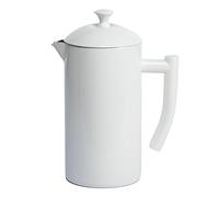 Frieling Double-Walled Stainless Steel French Press Coffee Maker - Snow White 34 fl oz - Camping French Press Coffee Pot