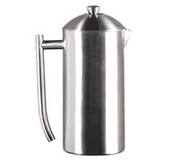 Frieling French Press Stainless Steel Coffee Maker - Double-Walled Brushed Coffee Maker with Zero-Sediment Filter (36 Oz)