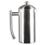 Frieling USA Double Wall Stainless Steel French Press Coffee Maker with Zero Sediment Dual Screen, Brushed, 17-Ounce
