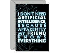 Friend Birthday Card, AI Party