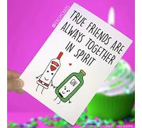 Friend Birthday Card Gin Card, Card for Friend, Best Friend Card, Friendship Alcohol Card Funny Card Best Friend Birthday Gin Birthday PC149