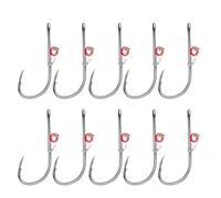 Friend for Catfish | Carbon Steel Fish Hooks with Holes | Fixed Love Fishing Hooks for Live Shrimp Loves in a Portable Box for Various Environments
